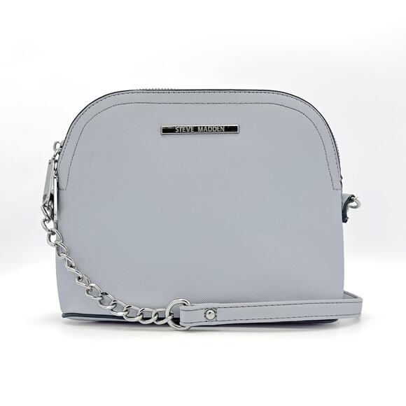 Steve Madden Handbags - STEVE MADDEN Bmaggie Crossbody/Shoulder Dome Bag (Blue/Gray)